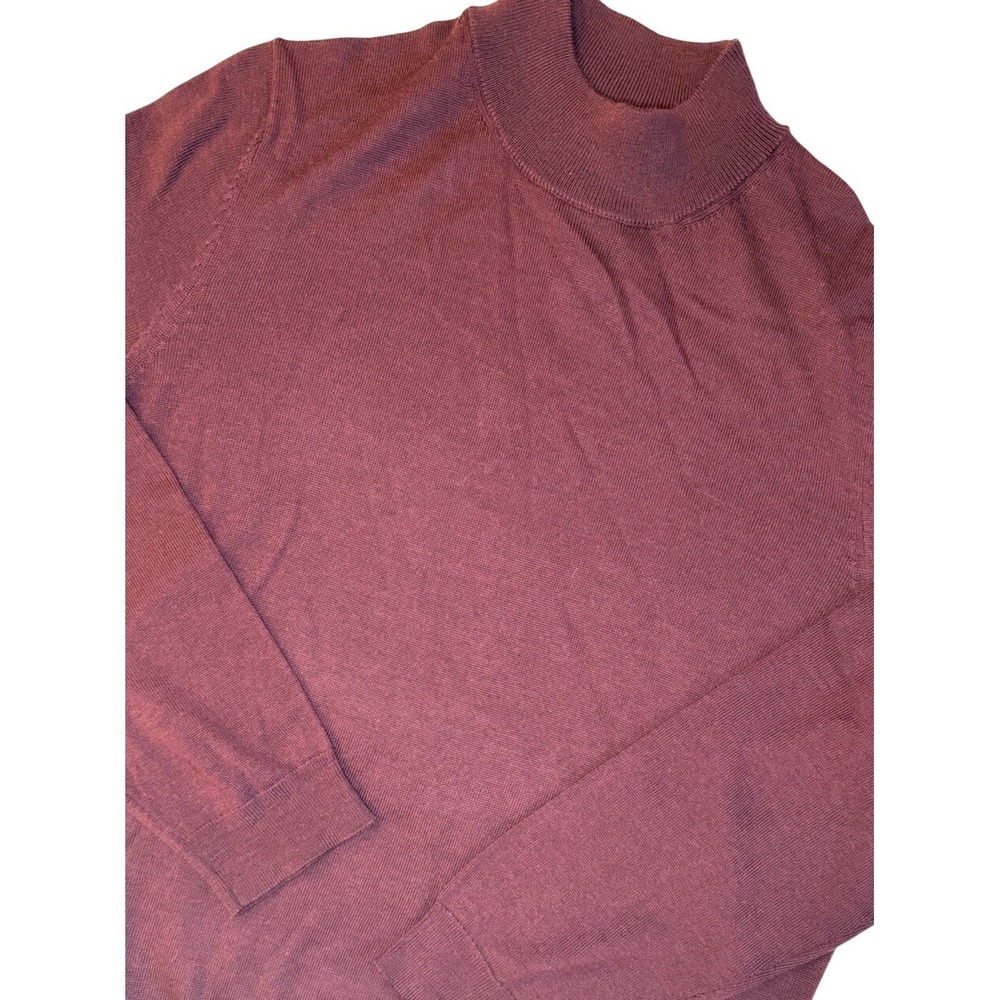 Jos A Bank Sweater Mens XL Red 100% Merino Wool Traveler Collection Pullover